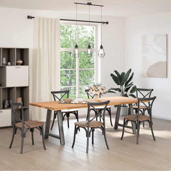 Soffbordsben A-formade 2 st antracit 80x(72-73) cm stål