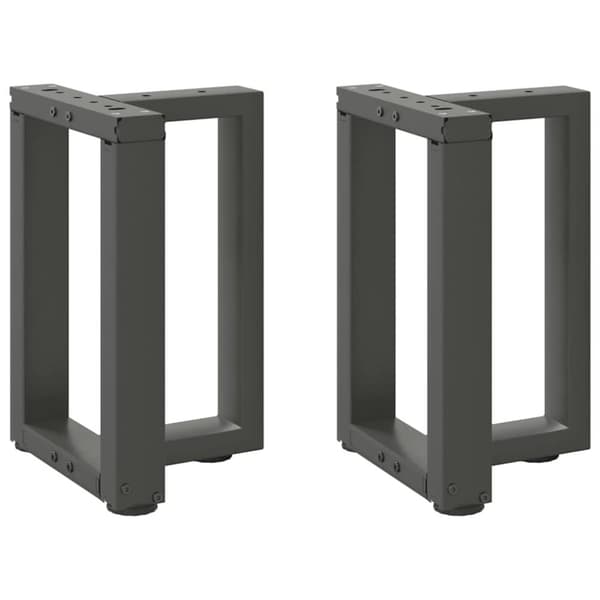 Soffbordsben T-formade 2 st antracit 28x25x(42-43) cm stål
