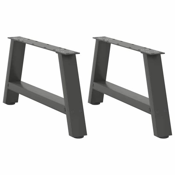 Soffbordsben A-formade 2 st antracit 60x(30-31) cm stål