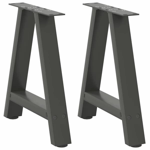 Soffbordsben A-formade 2 st antracit 50x(42-43) cm stål