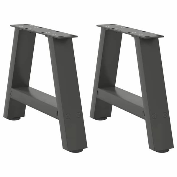 Soffbordsben A-formade 2 st antracit 40x(30-31) cm stål