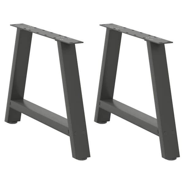 Soffbordsben A-formade 2 st antracit 70x(42-43) cm stål