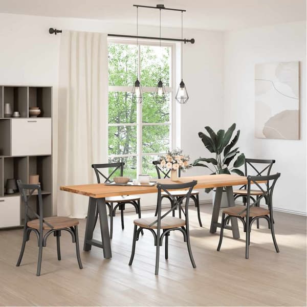 Soffbordsben A-formade 2 st antracit 60x(72-73) cm stål