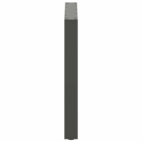 vidaXL Salongbordben U-formet 3 stk antrasitt 90x(72-73) cm stål