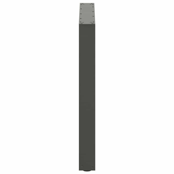 vidaXL Spisebordben U-formet 2 stk antrasitt 90 x (72-73) cm stål