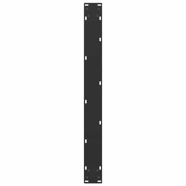 vidaXL Salongbordben U-formet 3 stk svart 90x(72-73) cm stål