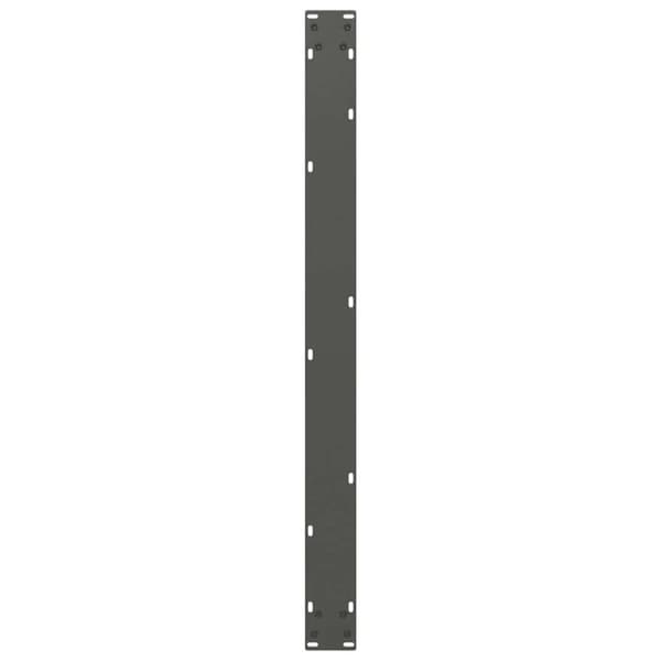 vidaXL Spisebordben U-formet 2 stk antrasitt 100x(72-73) cm stål