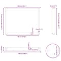 Miniatyrbilde 10 av 10: vidaXL Spisebordben U-formet 2 stk antrasitt 100x(72-73) cm stål
