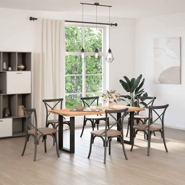 vidaXL Soffbordsben U-formade 2 st svart 50x(72-73) cm stål