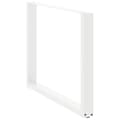Miniatyrbilde 4 av 10: vidaXL Spisebordben U-formet 2 stk hvit 100x(72-73) cm stål