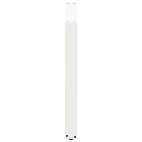 vidaXL Spisebordben U-formet 2 stk hvit 100x(72-73) cm stål