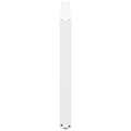 Miniatyrbilde 6 av 10: vidaXL Spisebordben U-formet 2 stk hvit 100x(72-73) cm stål
