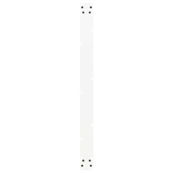 vidaXL Spisebordben U-formet 2 stk hvit 100x(72-73) cm stål