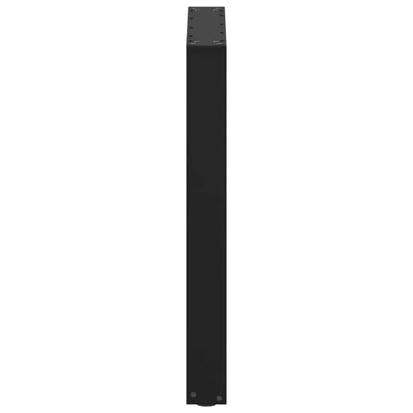 vidaXL Soffbordsben U-formade 2 st svart 70x(72-73) cm stål