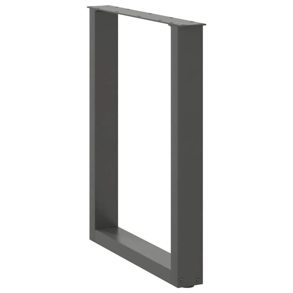 vidaXL Spisebordben U-formet 2 stk antrasitt 70 x (72-73) cm stål