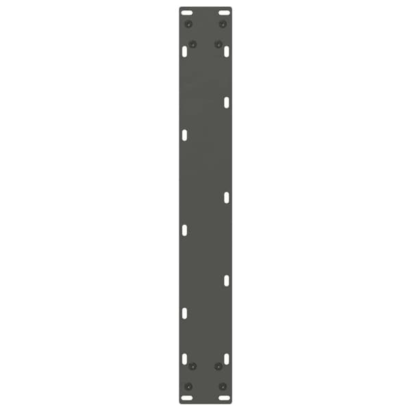 vidaXL Spisebordben U-formet 2 stk antrasitt 70 x (72-73) cm stål