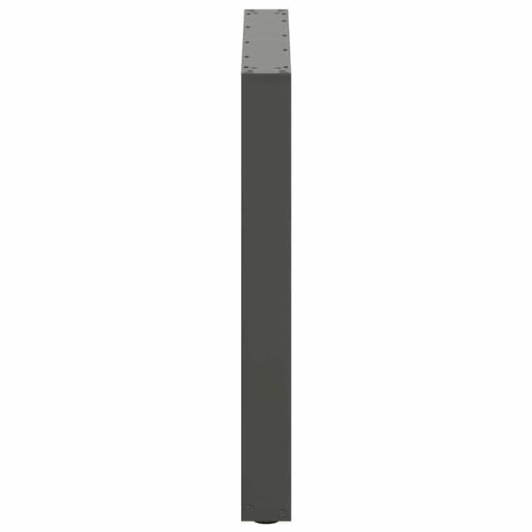 vidaXL Soffbordsben U-formade 2 st antracit 80x(72-73) cm stål