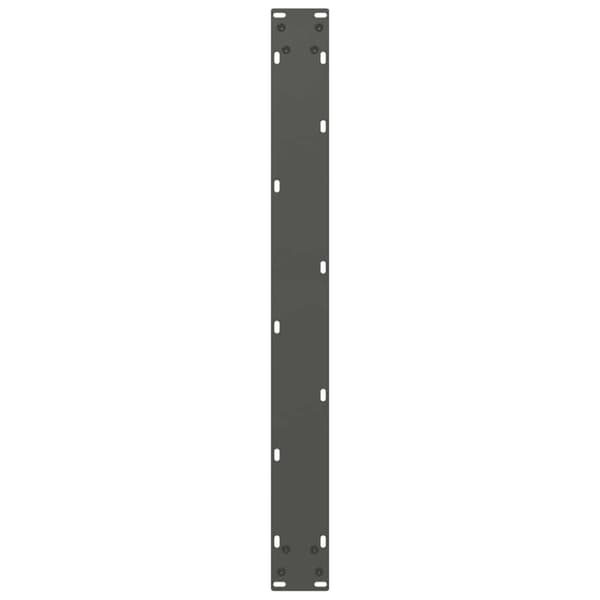 vidaXL Soffbordsben U-formade 2 st antracit 80x(72-73) cm stål