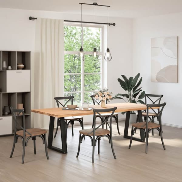 Soffbordsben V-formade 2 st svart 50x(72-73) cm stål