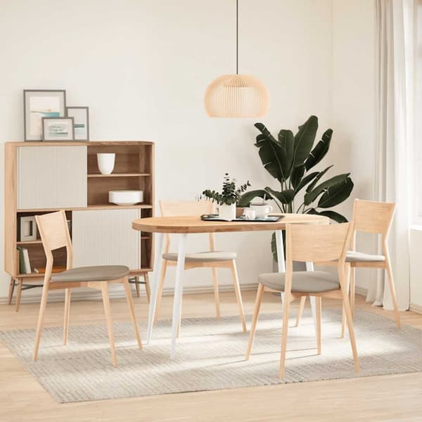 Soffbordsben konisk form 4 st vit 72-73 cm stål