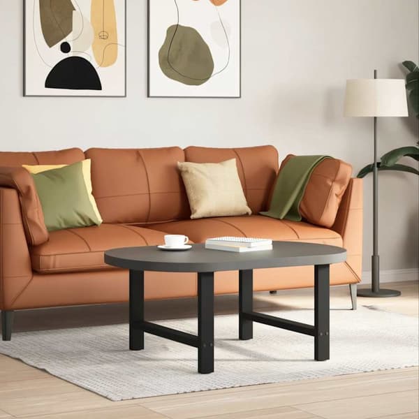 Soffbordsben svart 2 st 70x(42-43) cm stål