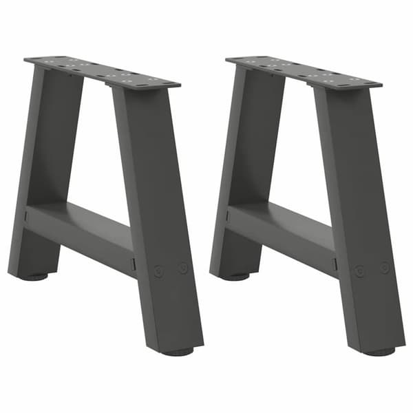 Soffbordsben A-formade 2 st antracit 50x(30-31) cm stål