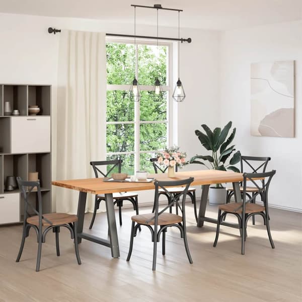 Soffbordsben A-formade 2 st antracit 100x(72-73) cm stål