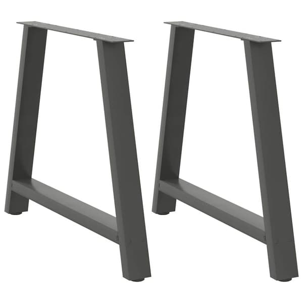 Soffbordsben A-formade 2 st antracit 100x(72-73) cm stål