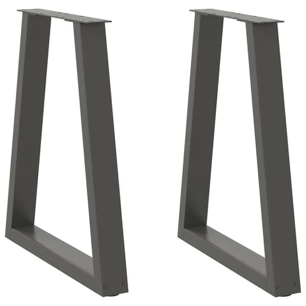 Soffbordsben V-formade 2 st antracit 60x(72-73) cm stål