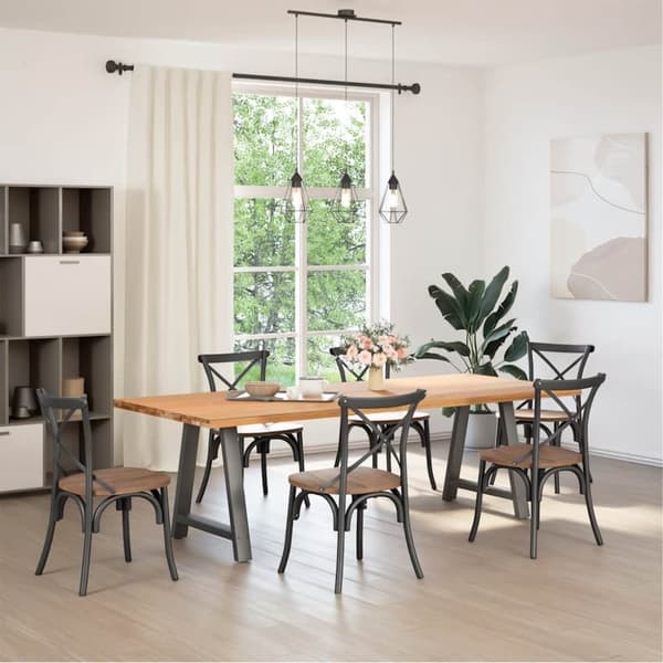 Soffbordsben A-formade 2 st antracit 70x(72-73) cm stål