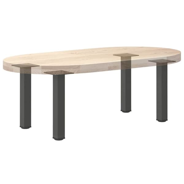 vidaXL Soffbordsben 4 st antracit 30-32 cm stål