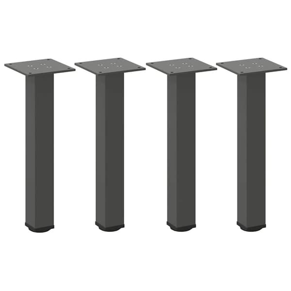 vidaXL Soffbordsben 4 st antracit 30-32 cm stål