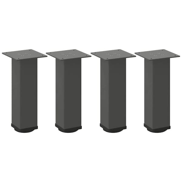 vidaXL Sohvapöydän jalat 4 kpl antrasiittia 30-32 cm teräs