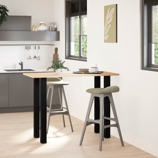 vidaXL Soffbordsben 4 st svart 100-102 cm stål