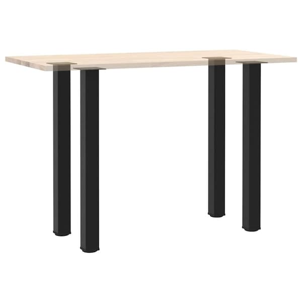 vidaXL Soffbordsben 4 st svart 100-102 cm stål