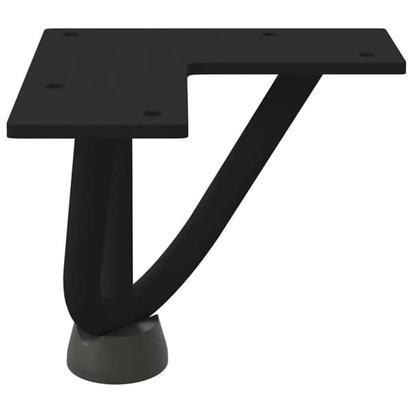 vidaXL Hårnålsben til salongbord 4 stk svart 10 cm massivt stål