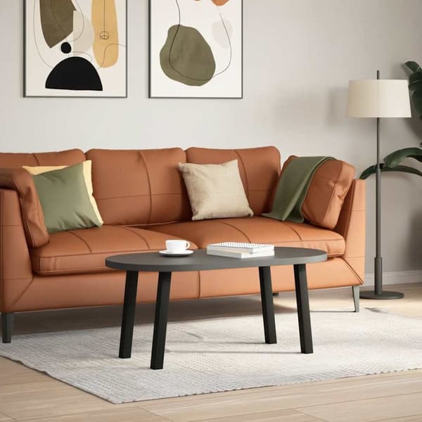 vidaXL Soffbordsben 4 st svart 30 cm stål