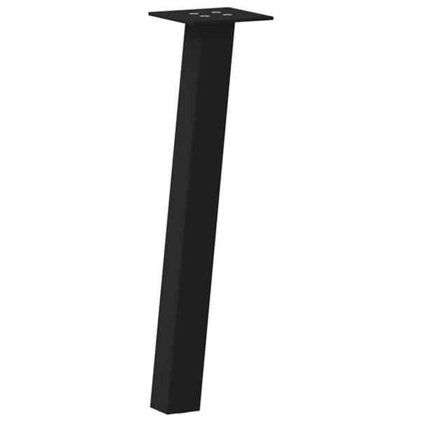 vidaXL Soffbordsben 4 st svart 30 cm stål