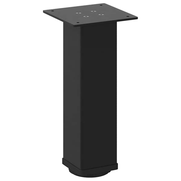 vidaXL Soffbordsben 4 st svart 42-44 cm stål