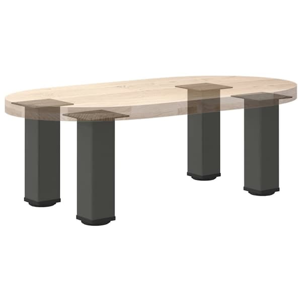 vidaXL Soffbordsben 4 st antracit 30-32 cm stål