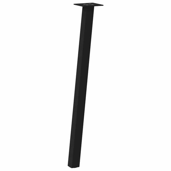 vidaXL Soffbordsben 4 st svart 72 cm stål