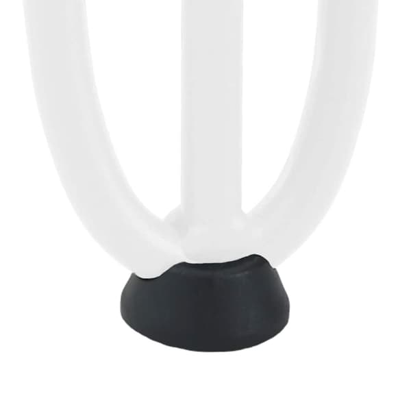 vidaXL Hårnåle bordben 4 stk. 10 cm massivt stål hvid