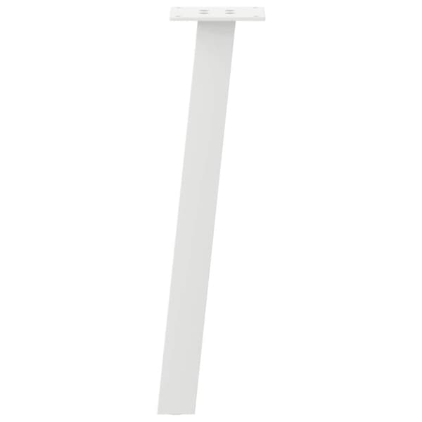 vidaXL Sohvapöydän jalat 4 kpl valkoinen 42 cm teräs