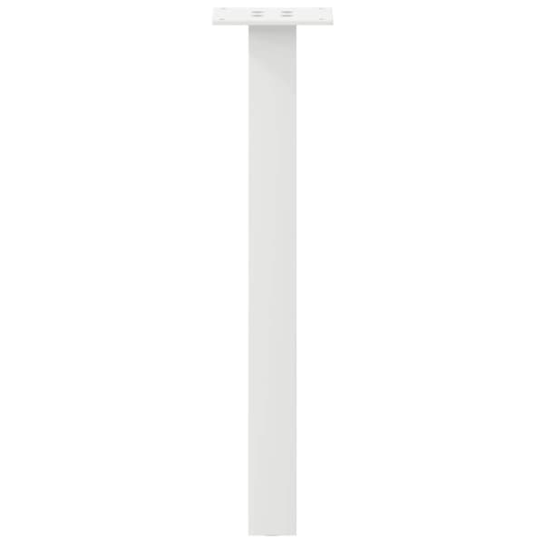 vidaXL Sohvapöydän jalat 4 kpl valkoinen 42 cm teräs