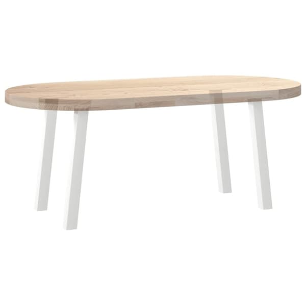 vidaXL Sohvapöydän jalat 4 kpl valkoinen 42 cm teräs