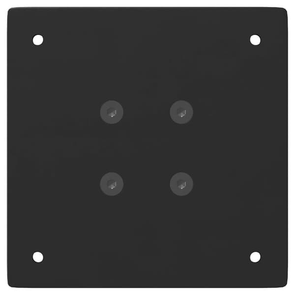 vidaXL Salongbordben 4 stk svart 30 cm stål