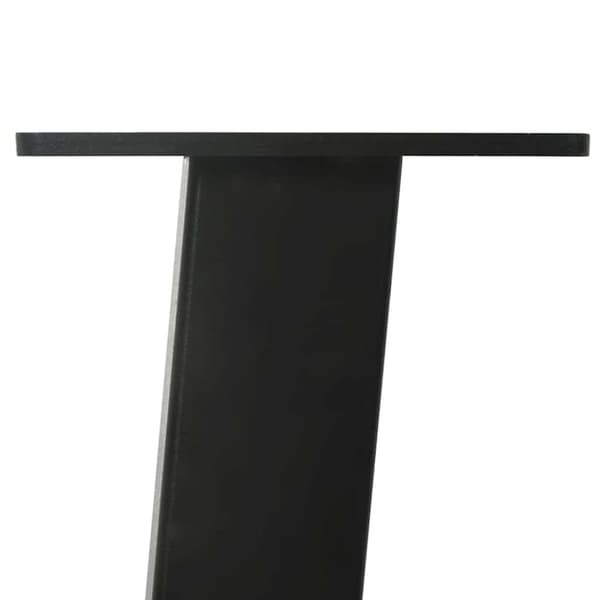 vidaXL Salongbordben 4 stk svart 30 cm stål