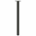 Pikkukuva 4 / 10: vidaXL Konsolipöydän jalat 4 kpl antrasiitti 72-74 cm teräs