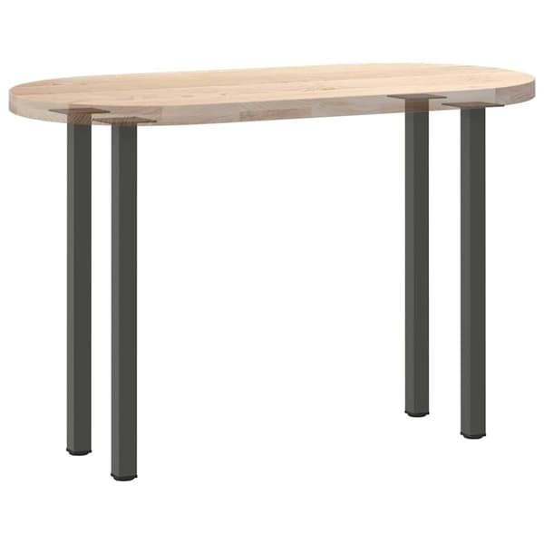 vidaXL Konsolipöydän jalat 4 kpl antrasiitti 72-74 cm teräs
