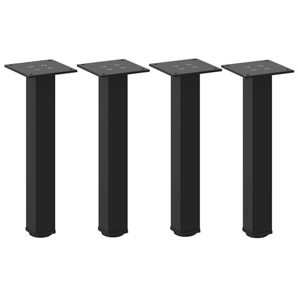 vidaXL Sohvapöydän jalat 4 kpl musta 42-44 cm teräs